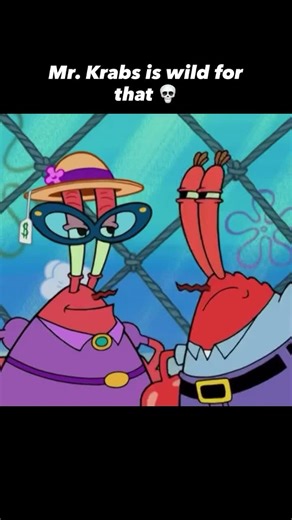 eugene krabs is crazy #spongebobsquarepants