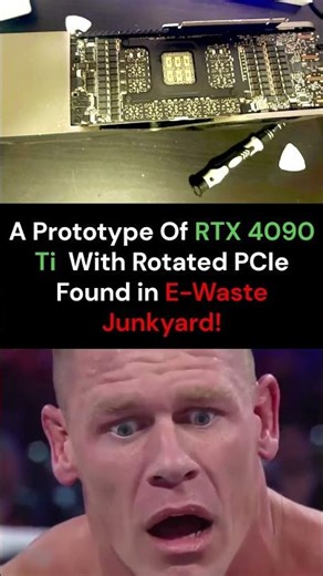 🤯RTX 4090Ti Prototype Found in Junkyard?! 😱#shorts