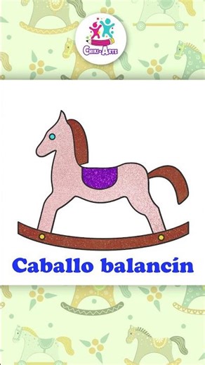 Caballo Balancín Dibujo fácil #shorts #chikiarte #dibujos