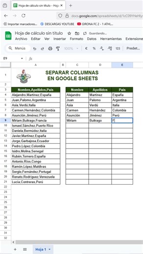 208K views · 2.6K reactions | Como separar columnas en google sheets #excel #office #tutorial | El Pollo Excel-ero | Facebook