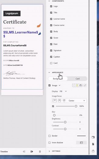 Adobe Captivate 12.3 - Save Certificate as a PDF & Print #howtocaptivate #adobecaptivate #elearning
