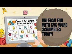 CVC Word Scramble Worksheet#kindergarten #cvcworksheets #phonicsactivities #english