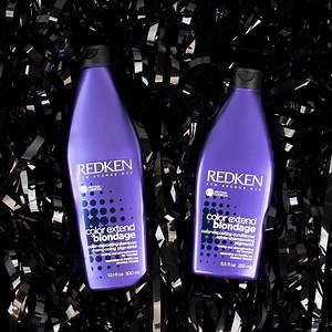 6.2K views · 131 reactions | Color Extend Blondage para mantener un rubio brilloso y saludable. El shampoo cuenta con ácido cítrico para reparar el cabello dañado y pigmentos que eliminan los tonos cobrizos no deseados. ✨ | Redken República Dominicana | Facebook