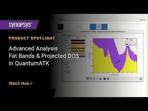 Advanced Analysis with QuantumATK NanoLab | Fat Bands and Projected DOS