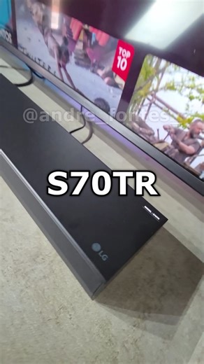 André Fontes on Instagram: "LG Sound Bar S70TR #lg #soundbar #s70tr #dolbyatmos #hometheater @lgbrasil"