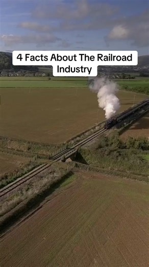 Did YOU know any of these facts? • If you are curious about any jobs in the shipping industry, feel free to leave a comment. • Transcript: Here’s 4 facts about how the railroad industry runs in the United States One The U.S. rail network runs on almost 140,000 miles of tracks, making the U.S. railroad network to be considered the largest, safest, and most cost-efficient freight system in the world (Source: U.S. Department of Transportation: Federal Railroad Administration) Two Unlike roads, most