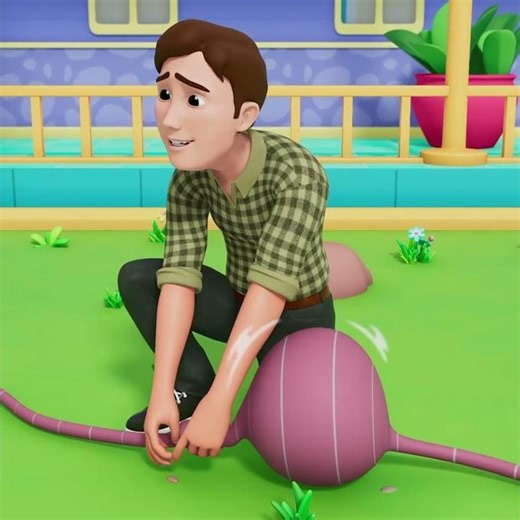Garden hose fun! ⛲ The ultimate water party! #ChildrensMusic #ToddlerLife #StoryTime #shorts