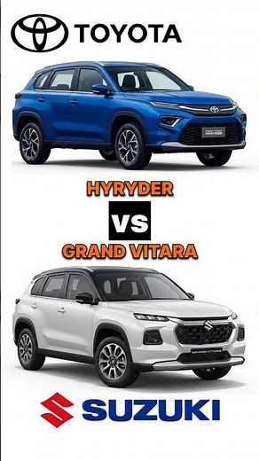 Toyota Urban Cruiser Hyryder vs Maruti Suzuki Grand Vitara Comparison