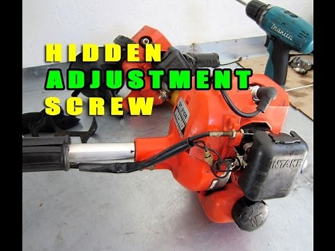 Hidden Adjustment Screw On Walbro Carburetors