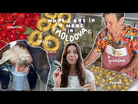 what i eat in a week in Moldova (village life + traditional wedding)