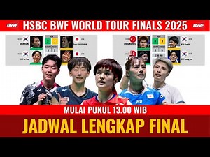 Complete Schedule for the 2025 WTF Finals