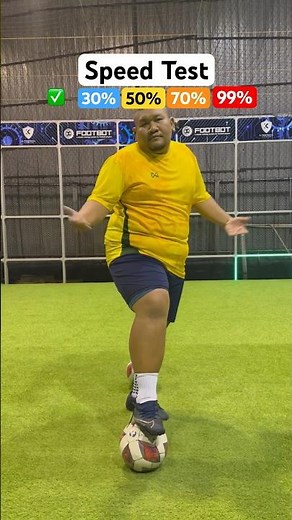 Ronaldo Speed Test With Footbot!🔥