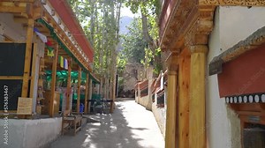 Road to the Alchi monastery at Ladakh, India