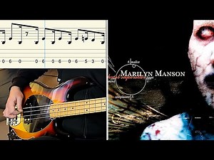 Marilyn Manson – The Beautiful People BASS COVER with TABS