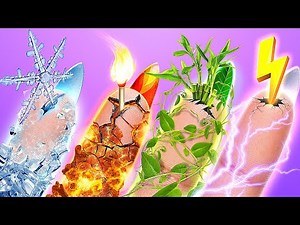 BEST BEAUTY HACKS FOR FIRE GIRL, WATER GIRL, AIR GIRL and EARTH GIRL| Four Elements by 123GO! SCHOOL