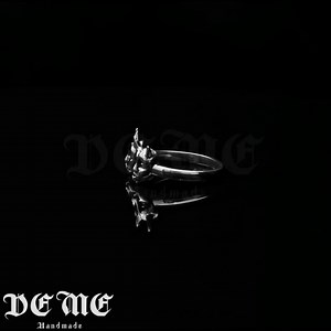 Demons Ring// Sterling Silver// Handmade Solid S925//unique Punk Gothic Goth Biker Mens// Animal Ring// Oxidized Jewelry //gift - Etsy