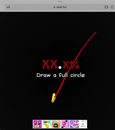 I have beef with Neal.fun’s Draw a Perfect Circle game.#nealfun #drawaperfectcircle #cringe #hard