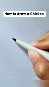 393K views · 3.9K reactions | Easy way to draw a chicken #artwork #drawingideas #fbreelsvideo #fbreels | Nica Aguilar | Facebook
