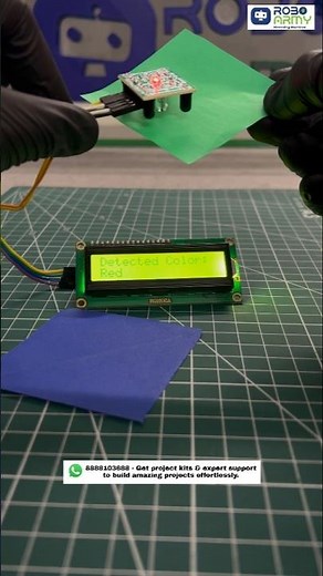 DIY Colour Detection #arduinoproject #scienceproject #colourdetection #roboarmy