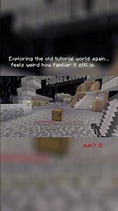 The OLD Tutorial World… 🤍 #minecraft #minecraftconsole #minecraftnostalgia
