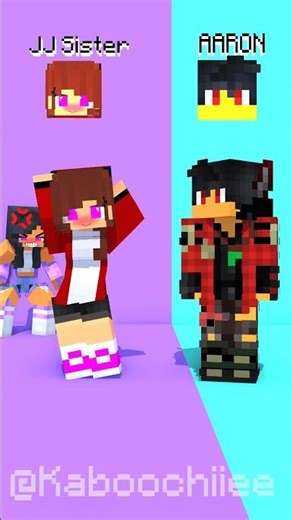 JJ SISTER vs AARON Dance Battle... APHMAU IS VERY ANGRY 😡 MAIZEN Minecraft Animation #maizen