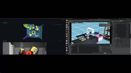 Built a pick-and-place system with AI modules in NVIDIA Isaac Sim Hackathon | Nishanth Rajkumar posted on the topic | LinkedIn
