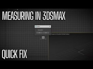 3ds Max Measuring tool | Quick Fix