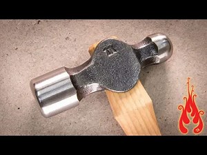 How a blacksmith makes a ball peen hammer by hand