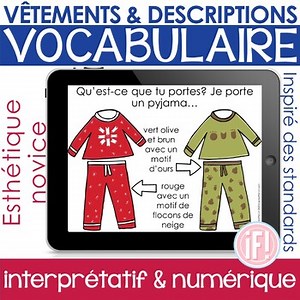 French Clothing Descriptions Styles Colors Fabrics