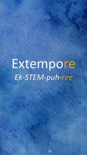 How to correctly pronounce "Extempore". #english #pronunciationguide #pronunciation