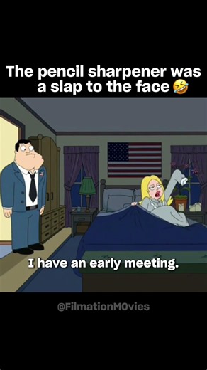 The pencil sharpener was a slap to the face🤣 #americandad