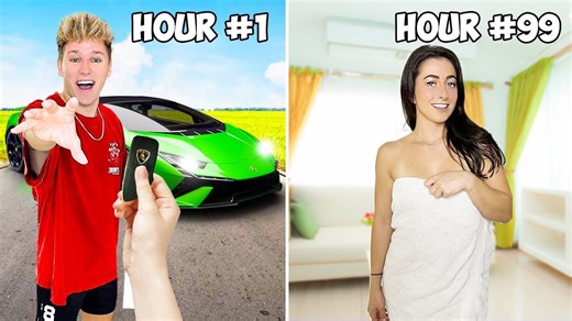 Surprising boyfriend with 100-hour surprise