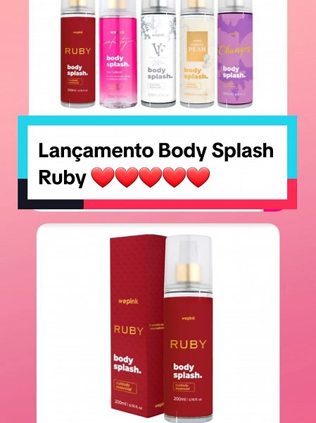 Lançamento Body Splash Ruby: Conheça o Kit Exclusivo