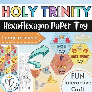 Holy Trinity Craft Religion Coloring Activity Bible Lesson Sunday School