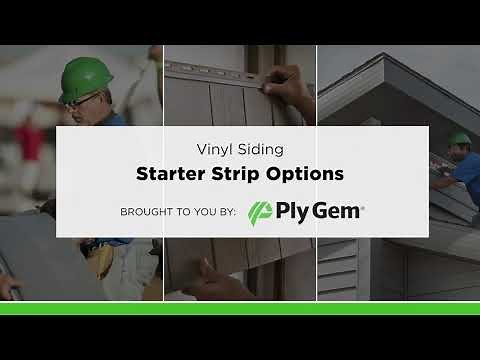 Vinyl Siding - Starter Strip Options