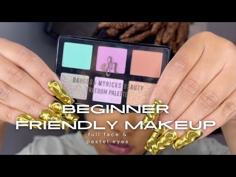 beginner friendly full detail glam • danessa myricks freedom palette • pastel dream