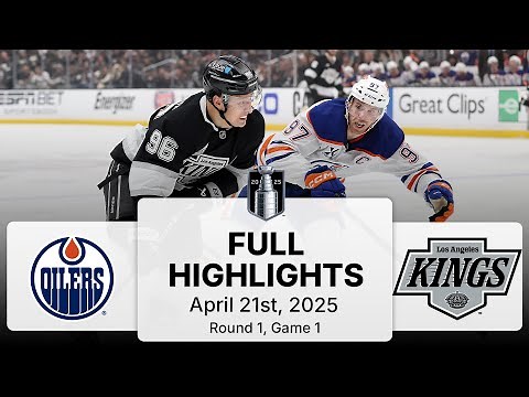 NHL Playoff Highlights | Oilers vs. Kings | Gm 1 | April 21, 2025