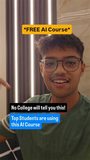 🚨 Your college won’t tell you this but India’s top professors are teaching AI for free. This course, led by IIT experts, is one of the most powerful ways to understand and build real artificial intelligence without paying a single rupee. 🤯 You’ll learn everything from the basics to advanced applications directly from the people shaping India’s AI future. This isn’t just another course; it’s a golden opportunity to upskill before everyone else does. 💻✨ ⚡ Comment “AI” for the link ❤️ Save this 
