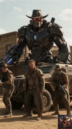The Outlaws vs The Giant Mech Cowboy! 🤖💥 #shorts