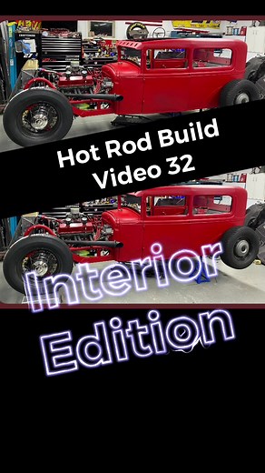 Hot Rod Build Video 32! Interior Edition! #hotrod #custom #interior #sewing #fyp