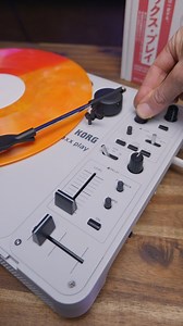 KORG HANDYTRAXX PLAY HAS ARRIVED! This portable record player builds on the legacy of the iconic Vestax Handytrax with USB C or AAA battery power, and inbuilt speakers 💥 It's a scratch-ready setup with crossfader curve tailored to turntablists, plus a multi-mode filter with 3 different modes, a built-in looper and an awesome delay FX unit controller by a dedicated fader. Link in bio or swing by your local Store DJ and check it out! 😎 #korg #handytrax #vestax #unboxing #dj #turntablism | Store 
