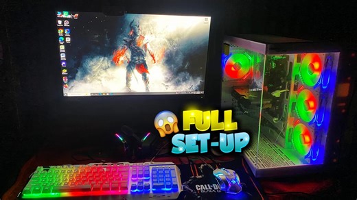 1 Lakh Pc Set-up Build 🤯 #FreeFire #ff #pc #pcbuild | FAB GAMER