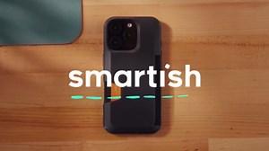 Smartish® iPhone 16 Pro Wallet Case - Wallet Slayer Vol. 1 [Slim + Protective] Credit Card Holder - Drop Tested Hidden Flip Card Slot Cover Compatible with Apple iPhone 16 Pro - Black Tie Affair