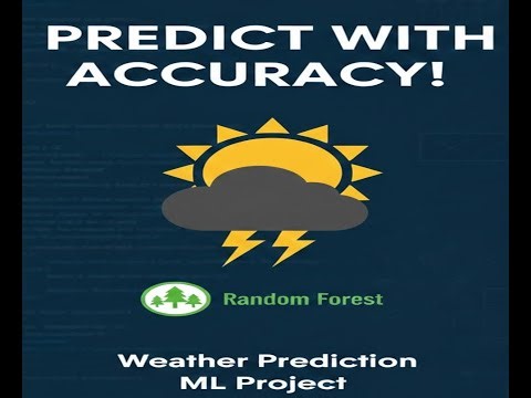 Weather Prediction ML Project | Random Forest + Interactive Dashboard + Streamlit App