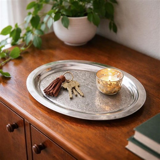 Vintage Wm Rogers Silverplate Tray Ornate Engraved Oval Serving Tray - Etsy Canada