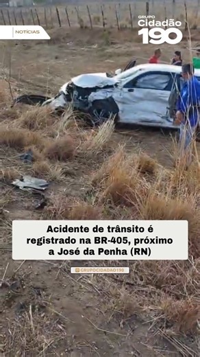 GRUPO CIDADÃO 190 | ➡️Um acidente de trânsito foi registrado nesta sexta-feira (30) na rodovia BR-405, em um trecho situado nas proximidades do município de... | Instagram