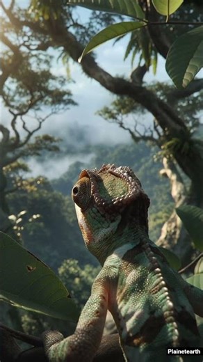 Cameleon Catching a Fly 🦎🪰 #animallovers#wildlife#nature#cameleon#reptiles