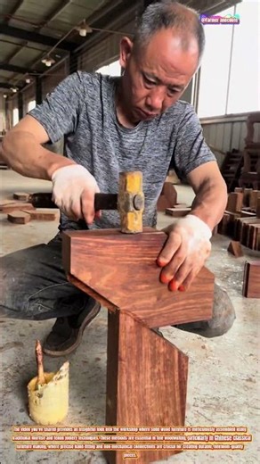 The Art of Assembling Mortise and Tenon Joints with Octagonal Hammers