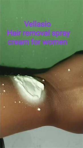 Vellasio Hair removal spray cream for women//live application #review #unwantedhair #shorts