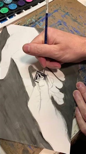 Painting a manga comic book series